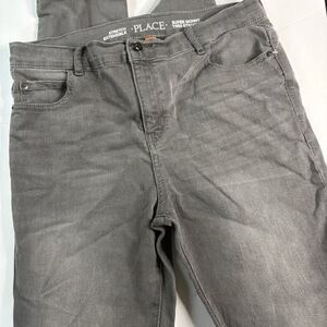 Children’s Place Super Skinny Faded Gray Jeans Sz 18
